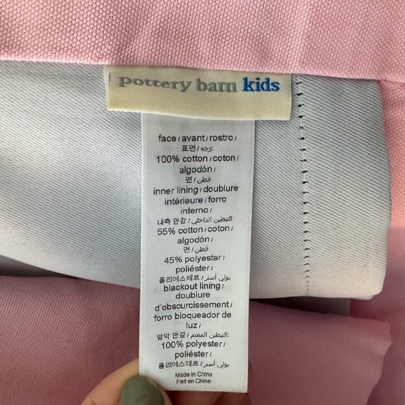 Pottery Barn Kids - Cotton Canvas Blackout Curtain - 44”x 96” - 5 panels - Picture 3 of 4